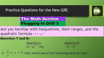 GRE Math Practice: Plugging In, Comparing Quantities, and Analysing Inequalities