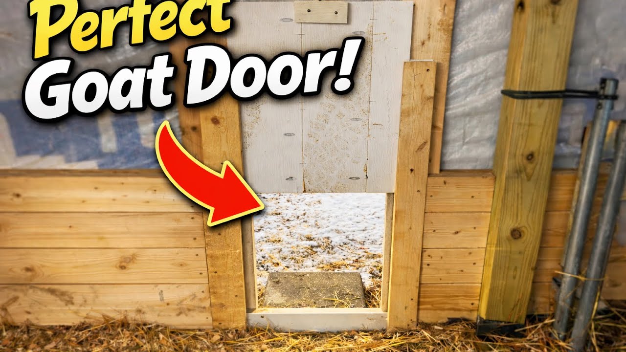 Perfect Goat Door! 🐐 Easy DIY Barn Upgrade That Actually Works