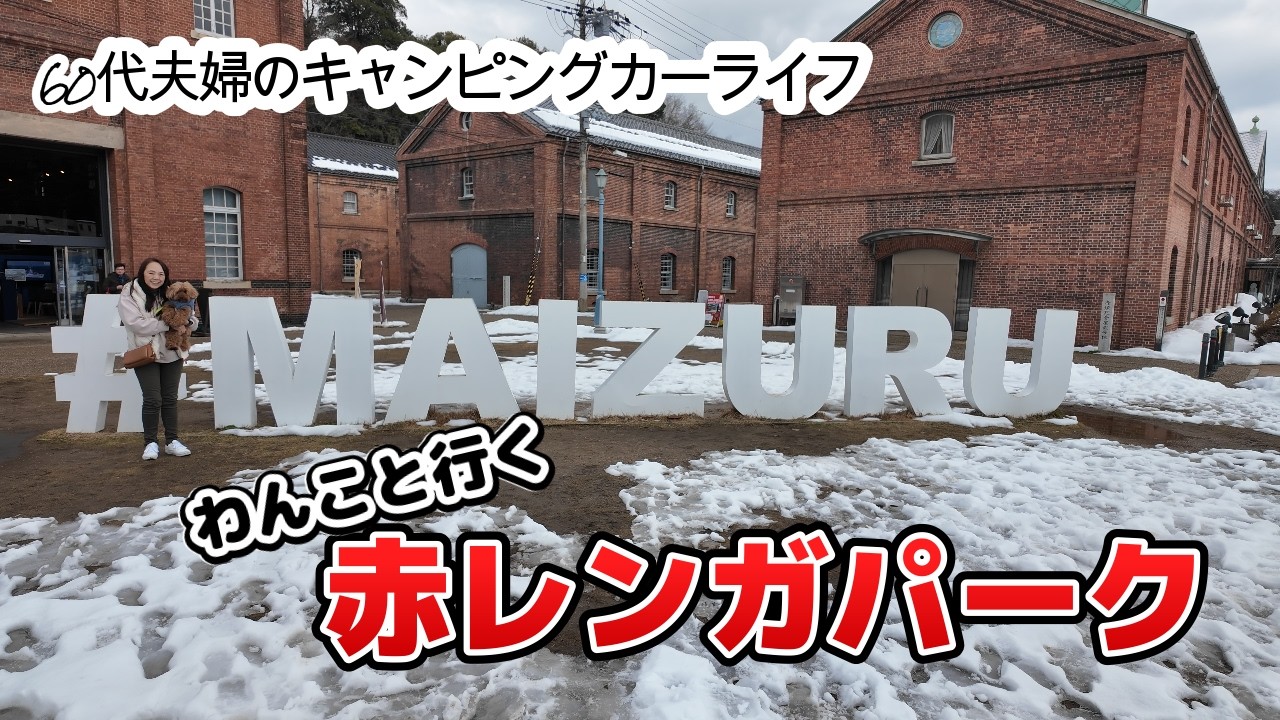 【60代夫婦 冬の山陰旅】わんこと一緒に舞鶴・赤レンガパーク