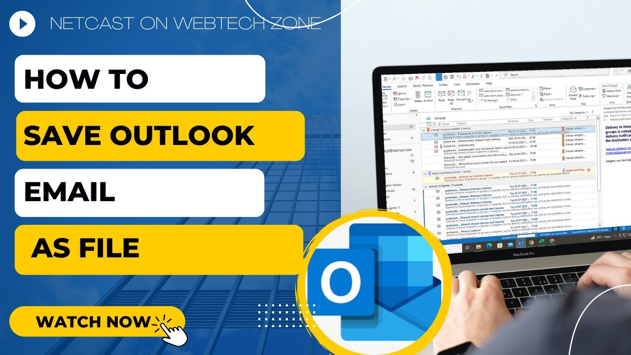 How To Save Outlook Email As File How To Save An Outlook Email As A