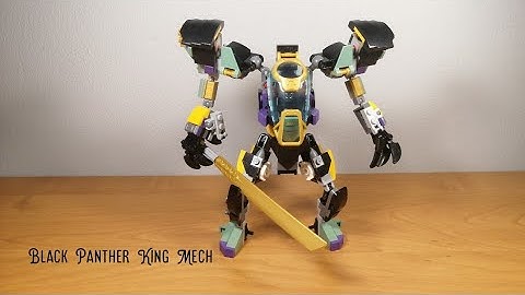 Lego 76204+71750 Alternate build Black Panther King Mech