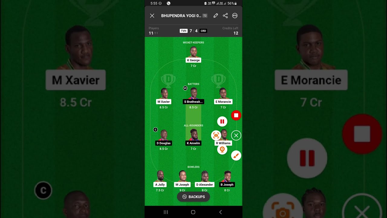 TVH VS CRD Dream11 Nature Isle T10 Dream11 Prediction Grand League Winning Team Top Picks Players