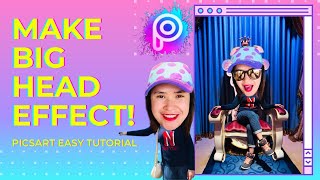 HOW TO MAKE BIG HEAD EFFECT USING PICSART!🤔 EASY TUTORIAL!