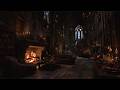 Rain &amp; Thunder in a Victorian Castle Library — Cozy Fireplace Ambience for Deep Sleep &amp; Relaxation
