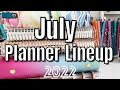 JULY PLANNER LINEUP | PLANNER CHAT OF CURRENTLY PLANNER STACK