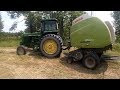 Round Baling With A Claas 360 Variant