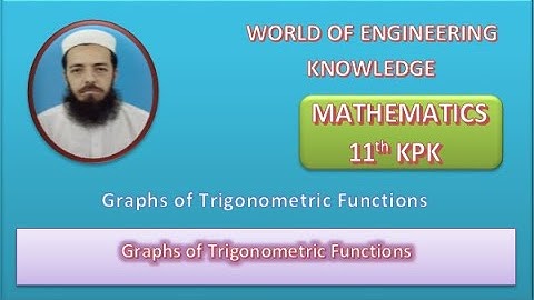 11th Maths KPK Lecture 116 Graphs of Trigonometric Functions
