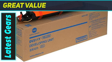 Konica Minolta A0XV08D DV311Y Yellow Developer: Superior Color for C220 C360 C280