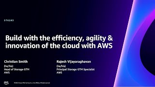 AWS re:Invent 2023 - Build with the efficiency, agility & innovation of the cloud with AWS (STG103)