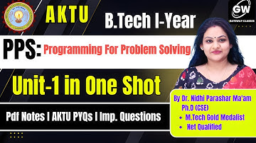 PPS Unit-1 ONE SHOT I By Dr. Nidhi Parashar Ma