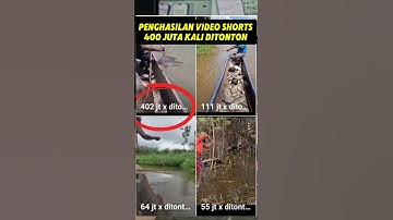 Penghasilan Video Shorts 400 juta view‼️Gaji YouTube shorts