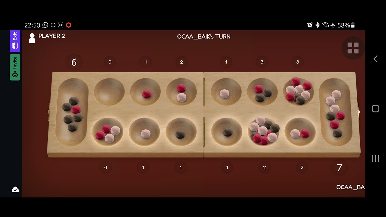 play mancala (congklak) with my long distance partner 