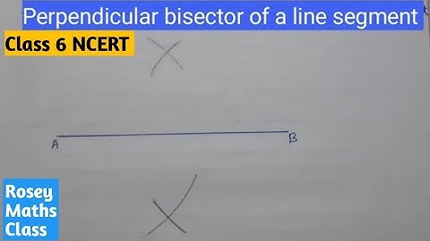 Perpendicular bisector of a line segment #maths #construction