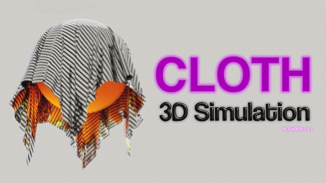 3D SIMULATION - Cloth Modifier (Blender 3.4.1) - YouTube