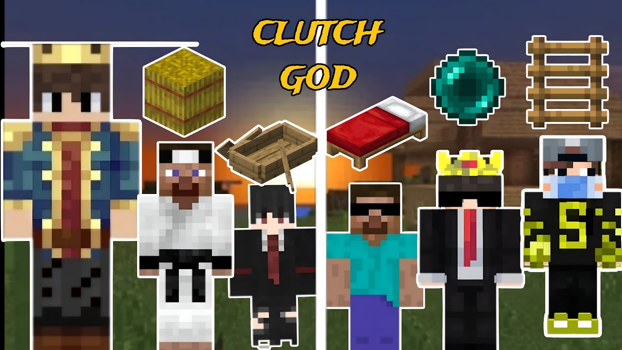 Who is real clutch god in Minecraft ft. 