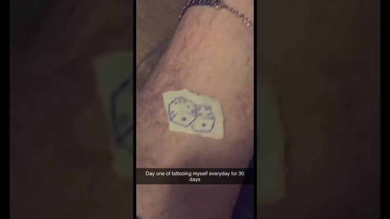 Day one of tattooing myself everyday for 30 days