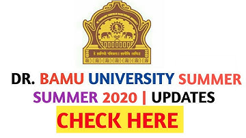 BAMU-University Postponed Exam March/April 2020 | COVID-19 | Next Time table Update Soon
