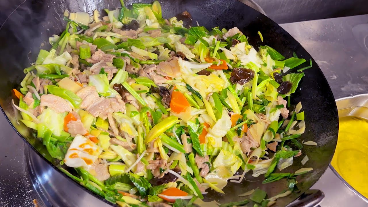 野菜炒め　Veggie stir fry