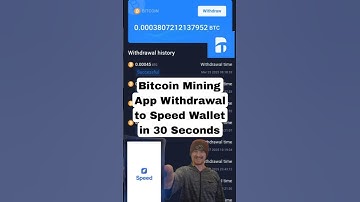Bitcoin Mining App 30 Second Withdrawal to Speed Wallet