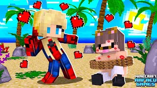 O RAFAEU acordou PRESO em Uma ILHA pela Menina ARANHA no Minecraft