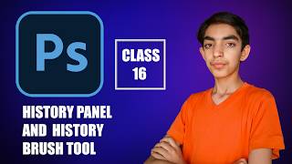History Panel and History Brush - Adobe Photoshop for Beginners - Class 16 - Urdu / Hindi