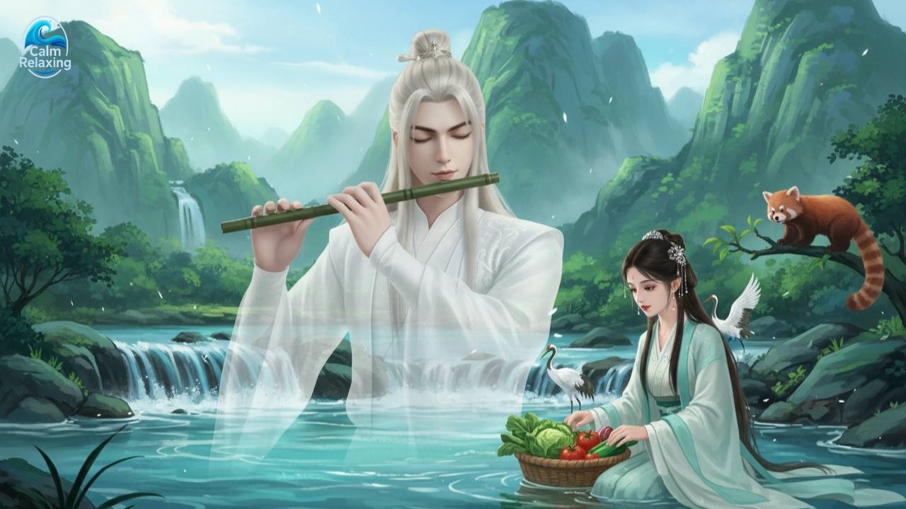 Traditional Chinese Flute Music • Guzheng Harmony for Stress Relief & Restful Sleep