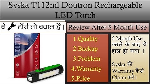 syska t112ml doutron rechargeable torch/syska rechargeable torch/best torch/ #trending #torch #video