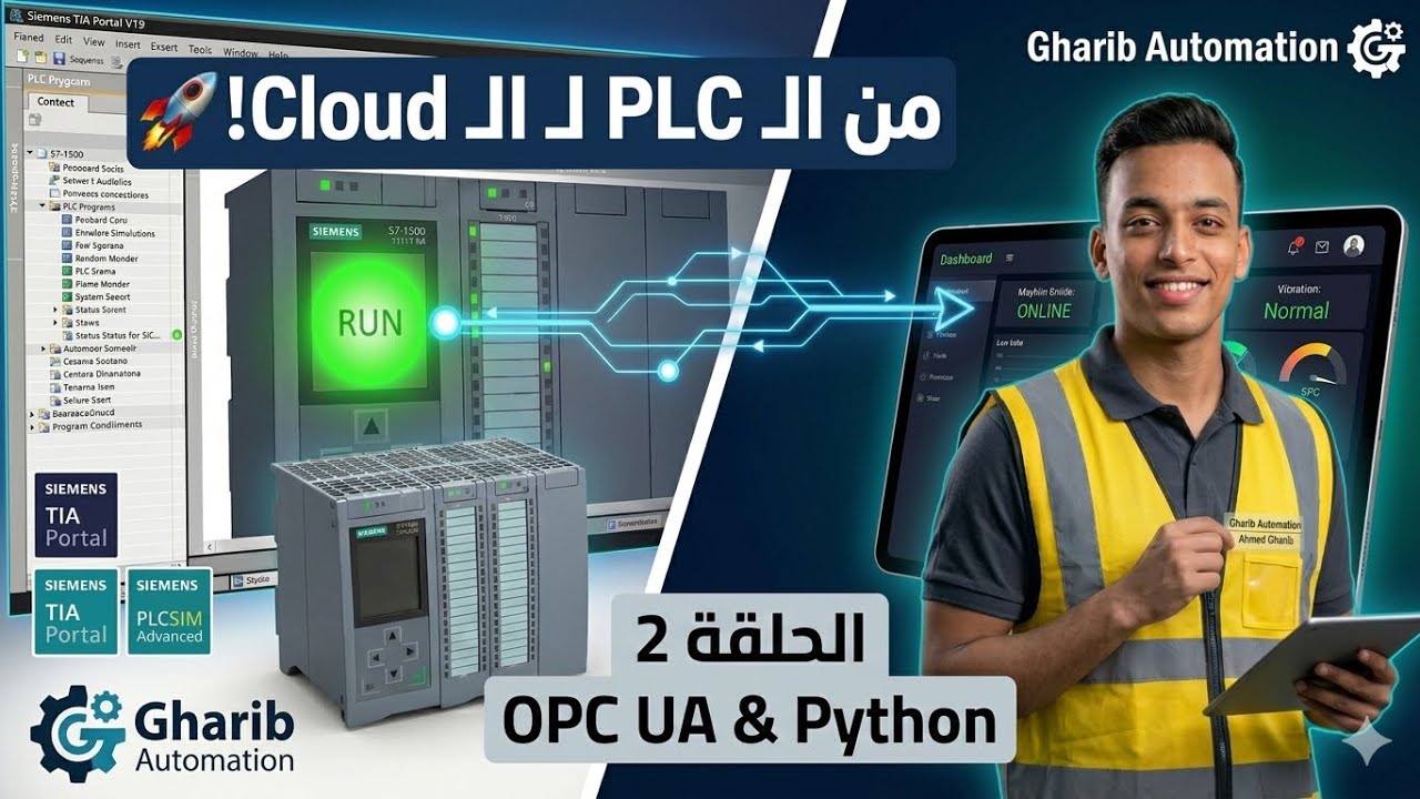 كورس IIoT عملي (2): شرح OPC UA من الصفر وربط Siemens PLC بلغة Python ...