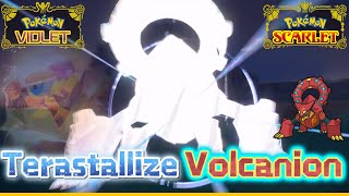 Terastallize Volcanion VS Shiny Volcanion | Pokemon Scarlet and Violet | Legendary Pokemon