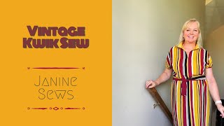 Hello 1980s! Vintage Kwik Sew Dress