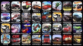 Traffic Rider, Rebel Racing, Asphalt 8, Apshalt 9, NFS No Limits, Most Wanted, Traffic bike... screenshot 3