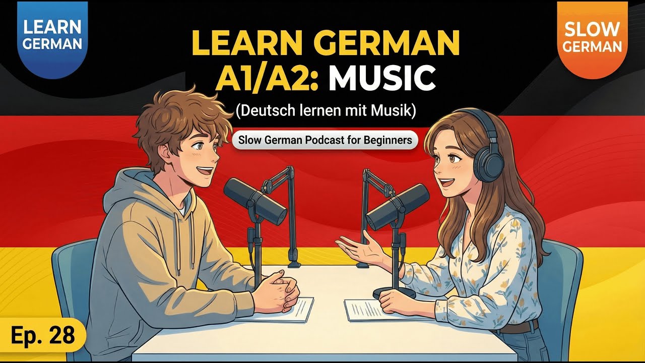 Learn German A1/A2: Music (Deutsch lernen mit Musik) Ep 28 | Slow German Podcast for Beginners