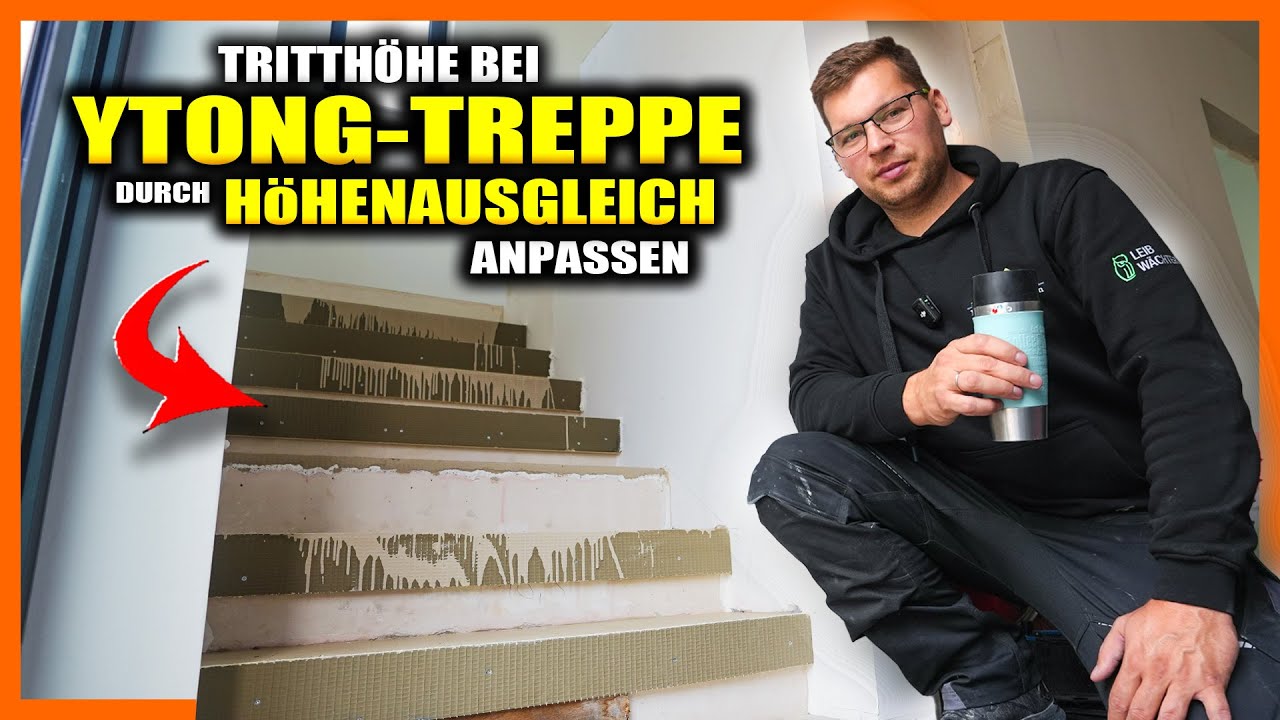 YTONG-TREPPE HÖHENAUSGLEICH - Einschalen & Ausgleich der Stufen! | Home Build Solution