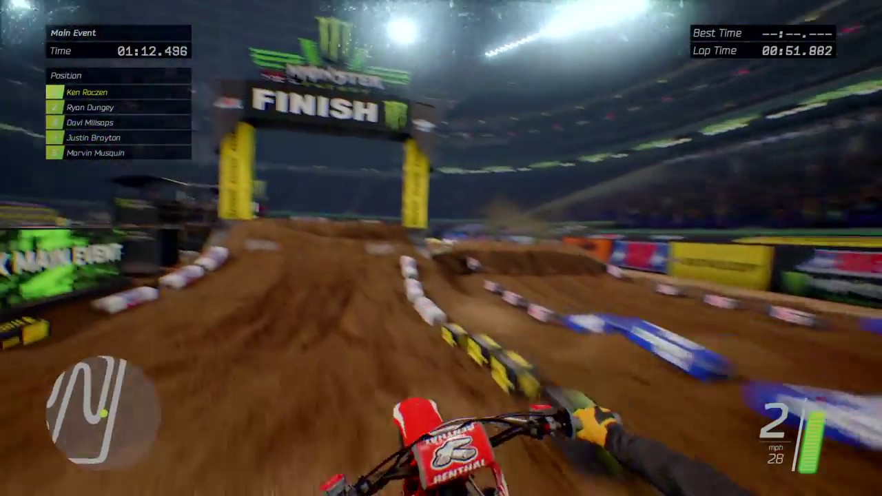 Monster Energy Supercross first person.Realistic - Ken roczen