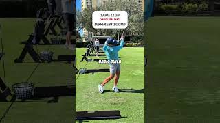 Same golf club except one has AURA / Callaway X-Forged test review comparison #golf