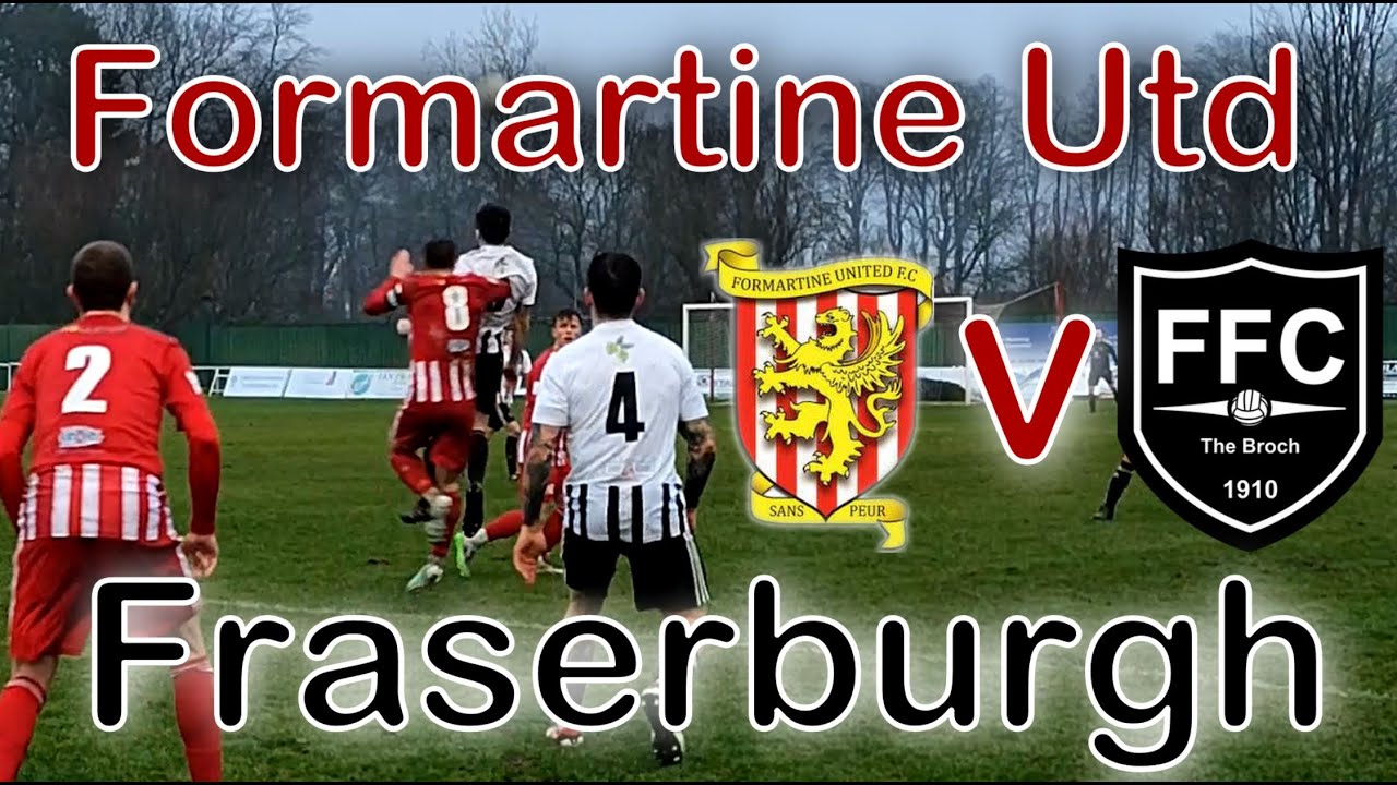 Only 1 RED card as Fraserburgh fight back to pick up a point. | Formartine Utd v Fraserburgh