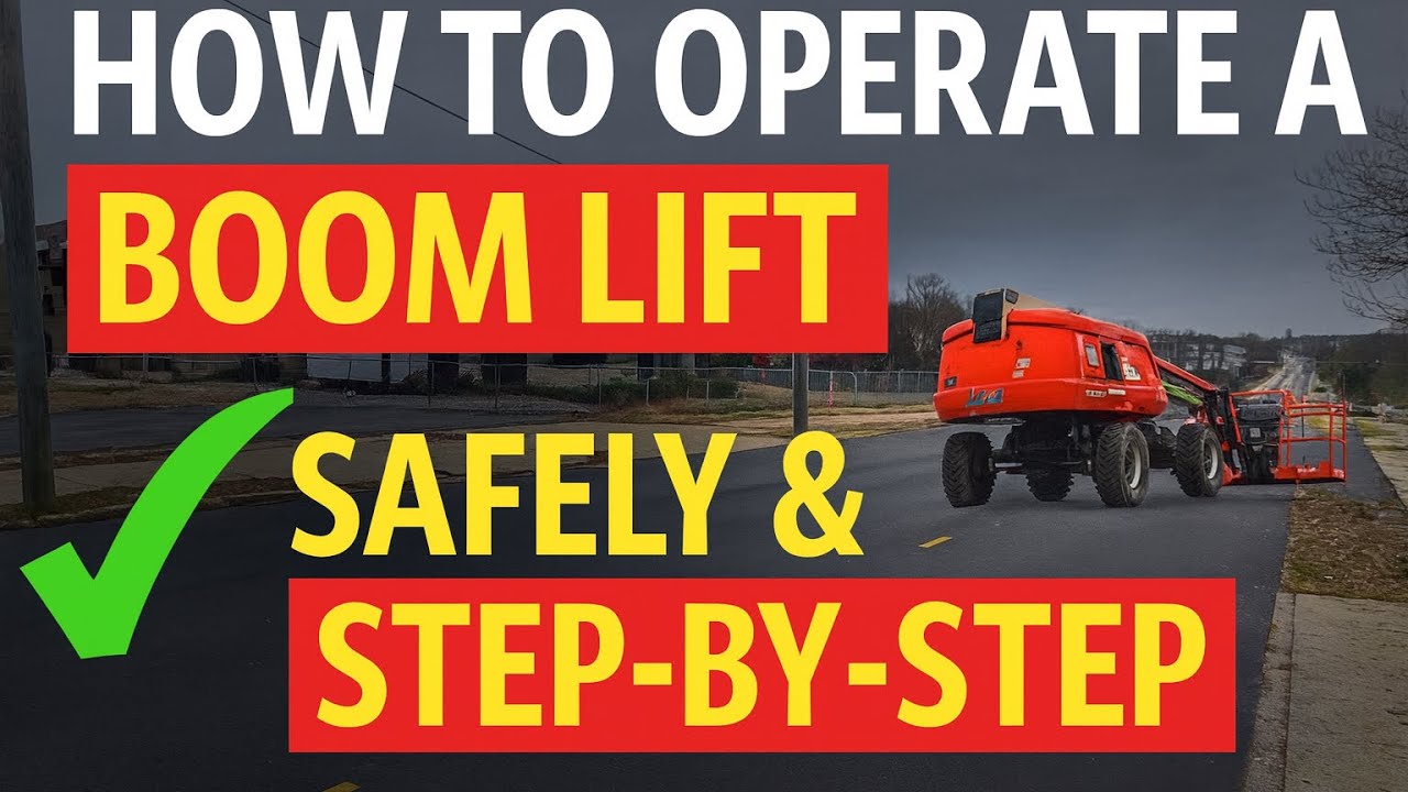 How to Operate and Secure a 60-66 Boom Lift - YouTube