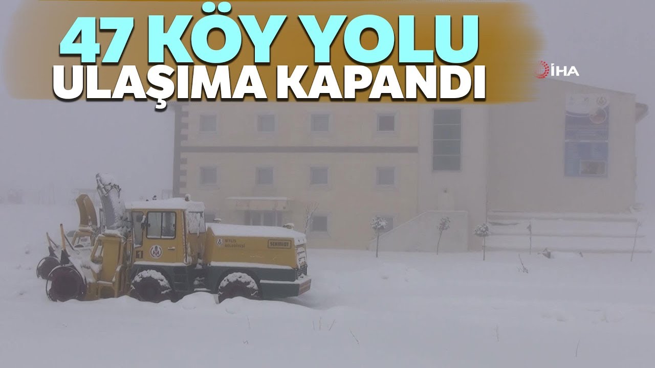 Bitlis’te Yoğun Kar Yaşığı ve Sis Etkili Oluyor - YouTube