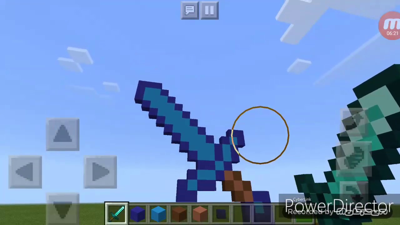 COMMENT FAIRE UN ÉPÉE EN DIAMANT EN PIXEL SUR MINECRAFT - YouTube