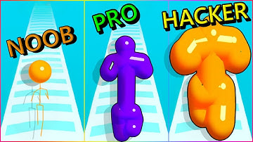 NOOB vs PRO vs HACKER İn Tall Man Run - Gameplay Walkthrough Part 3 (Android,iOS)