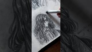 Drawing a Vampire OC for Halloween🎃#manga #anime #vampire #halloween #halloween2024 #oc
