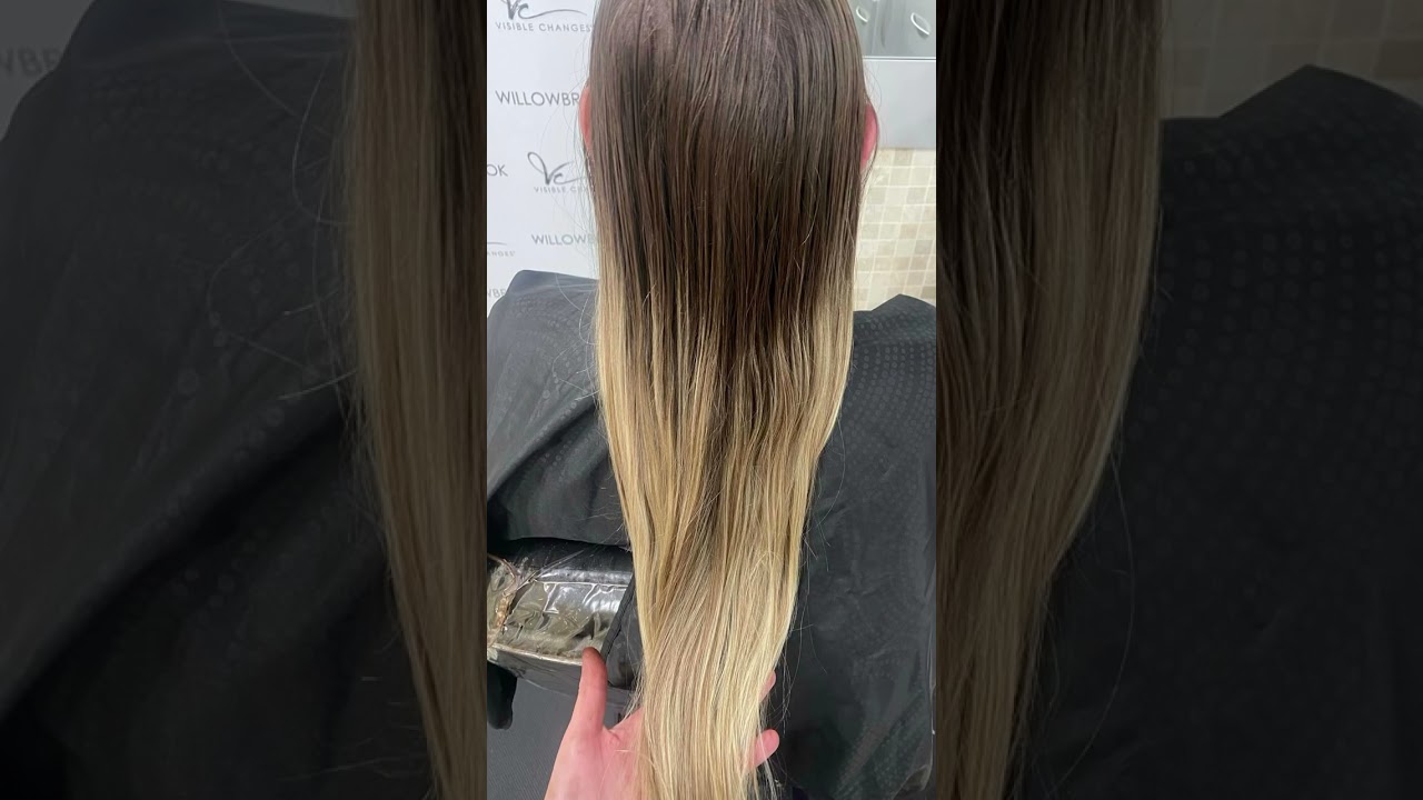 ✨Sensational✨ Before and after unicorn color🦄 by Mariana at our Willowbrook salon🌈 