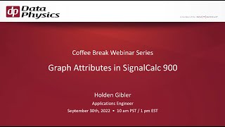 Customizing Graphs with the Graph Attributes Menu in SignalCalc 900