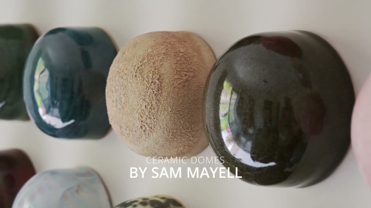 Ceramic Wall Art Sun Fire 18 Dome Collection – Sam Mayell Ceramics