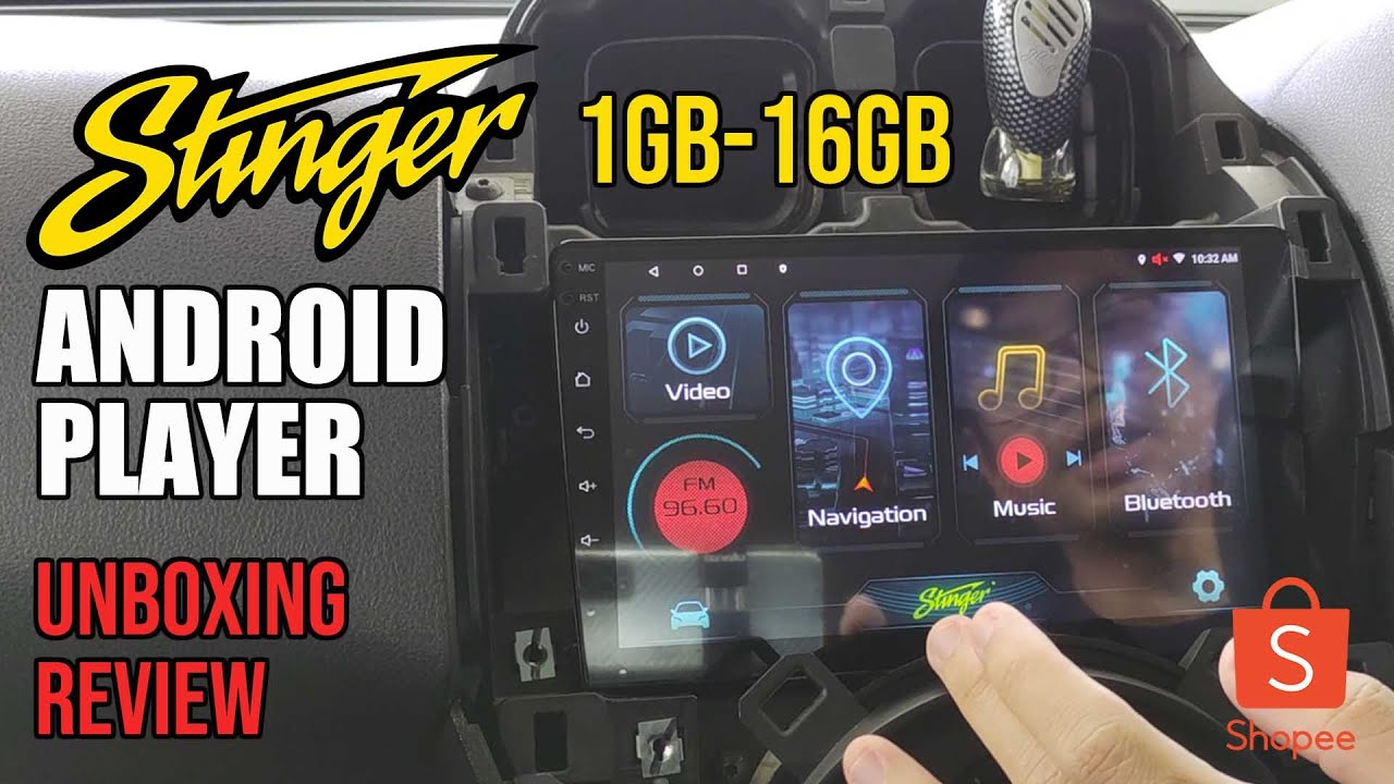 STINGER ANDROID PLAYER KERETA | 1GB+16GB | UNBOXING & REVIEW - YouTube