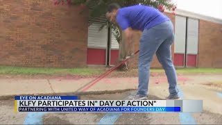 KLFY employees volunteer with United Way of Acadiana for "Day of Action"