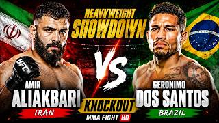 AMIR ALIAKBARI (IRAN) VS GERONIMO DOS SANTOS (BRAZIL) | KNOCKOUT MMA FULL FIGHTS HIGHLIGHTS HD