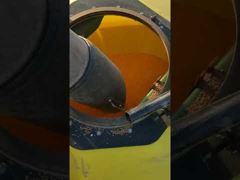Filling the airseeder cart, a 1 man job!