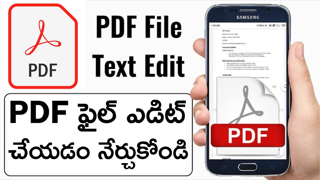 How to Edit PDF File in Mobile 2022 | PDF Editor for Android | Money ...