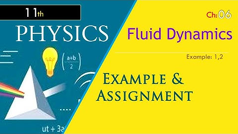 Fluid Dynamics  Unit 6 | Physics Class 11 Chapter 6 | Example and Assignment | 11th grade